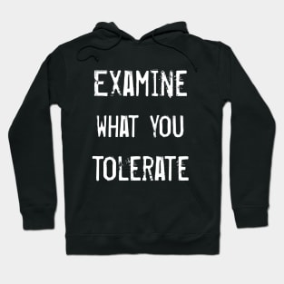 Examine what you tolerate Hoodie